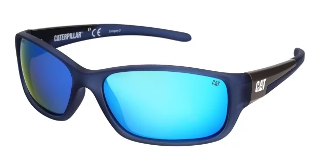 Caterpillar Sunglasses CTS SENSOR Matte Blue Blue Polarised Lens
