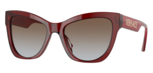 Versace Women's Sunglasses VE4417U Transparent Red/Brown Lens