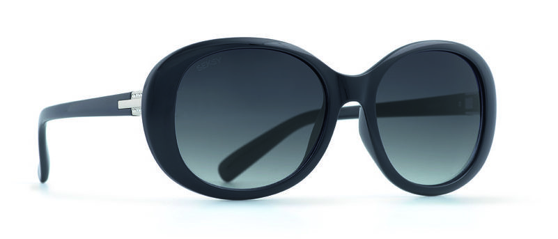Seksy Women's Sunglasses N2800A Polished Black/Smoke Lens - Brands Deluxe