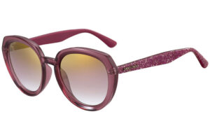 Jimmy Choo Women's Sunglasses Macy Cyclamen/Brown Gold Lens
