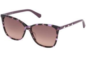 Swarovski Women's Sunglasses SK0222 Purple Havana/Brown Lens