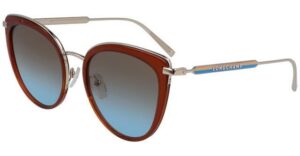 Longchamp Women's Sunglasses LO661S Brick Brown/Blue Lens
