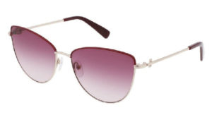 Longchamp Women's Sunglasses LO152S Red Gold/Pink Lens