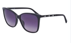 Swarovski Women's Sunglasses SK0222 Shiny Black/Smoke Lens