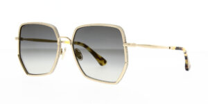 Jimmy Choo Women's Sunglasses Aline Gold Crystals/Brown Mirror Lens