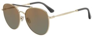 Jimmy Choo Women's Sunglasses Abbie Gold/Gold Mirror Lens