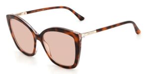 Jimmy Choo Women's Sunglasses Nat Havana/Gold Mirror Lens