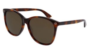 Gucci Women's Sunglasses GG0024S Havana/Brown Lens