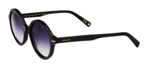 Polar Women's Sunglasses Gold 122 Shiny Black/Blue Smoke Polarised Lens