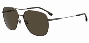 Hugo Boss Men's Sunglasses 1557 Bronze Metallic/Brown Lens