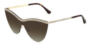 Jimmy Choo Women's Sunglasses Kristen Gold Glitter/Grey Lens