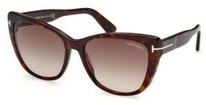 Tom Ford Women's Sunglasses FT0937 Nora Dark Havana/Brown Lens