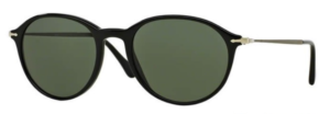 Persol Men's Sunglasses PO3125S Black/Green Lens