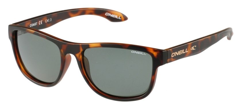O'Neill Men's Sunglasses Coast Matte Tortoise/Green Lens