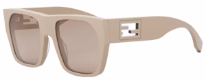 Fendi Women's Sunglasses FE40124F Biege/Brown Lens