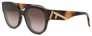 Fendi Women's Sunglasses FE40111F Havana/Brown Lens
