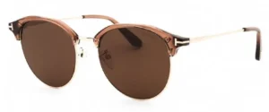 Tom Ford Unisex Sunglasses FT0889-K/S 45E Shiny Light Brown/Brown