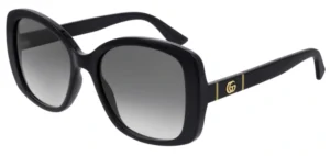 Gucci Women's Sunglasses GG0762S 001 Black/Shiny Grey