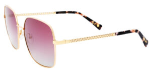 Polar Women's Sunglasses MOD.GOLD 306 COL.08 Rose Gold/Pink Gradient Lens