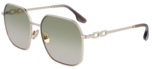 Victoria Beckham Women's Sunglasses VB232S Yellow / Green Lens