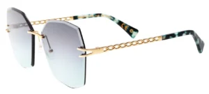 Polar Women's Sunglasses MOD.GOLD 6003 COL.02/G Gold/Blue Gradient Lens
