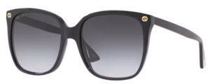 Gucci Women's Sunglasses GG0022S Black/Grey Gradient Lens