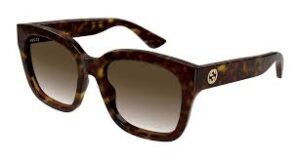 Gucci Women's Sunglasses GG1338S 003 Havana/Brown Gradient Lens