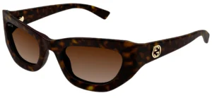Gucci Women's Sunglasses GG1784S 002 Havana/Brown Lens