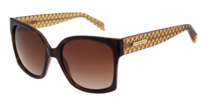 Karen Millen Women's Sunglasses KM5059 122 Dark Tortoise/Gradient Dark Brown Lens