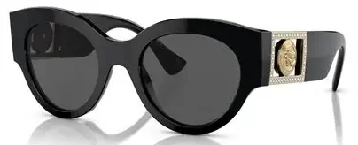 Versace Women's Sunglasses 0VE4477U GB1/87 Black/Black Lens