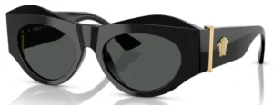 Versace Women's Sunglasses 0VE4438B GB1/87 Black/Black Lens