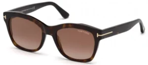 Tom Ford Women's Sunglasses FT0614/S 52F Tortoise Shell/Brown Lens