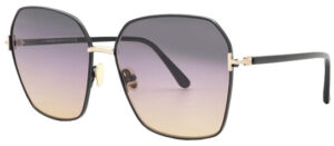Tom Ford Women's Sunglasses FT0839/S 01B Black/Black Gradient Lens