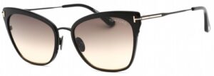 Tom Ford Women's Sunglasses FT0843/S 01B Black/Black Gradient Lens