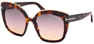 Tom Ford Women's Sunglasses FT0944/S 55B Tortoise Shell/Brown Gradient Lens