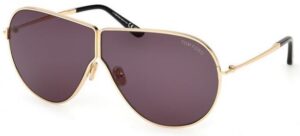 Tom Ford Women's Sunglasses FT1158/S 30A Gold/Purple Lens