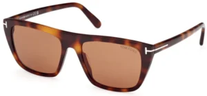 Tom Ford Women's Sunglasses FT1175/S 53E Tortoise Shell/Brown Lens