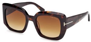 Tom Ford Women's Sunglasses FT1220/S 52F Tortoise Shell/Brown Gradient Lens