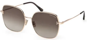 Tom Ford Women's Sunglasses FT1250-K/S 28A Gold/Brown Gradient Lens