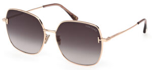 Tom Ford Women's Sunglasses FT1250-K/S 33B Gold/Brown Gradient Lens